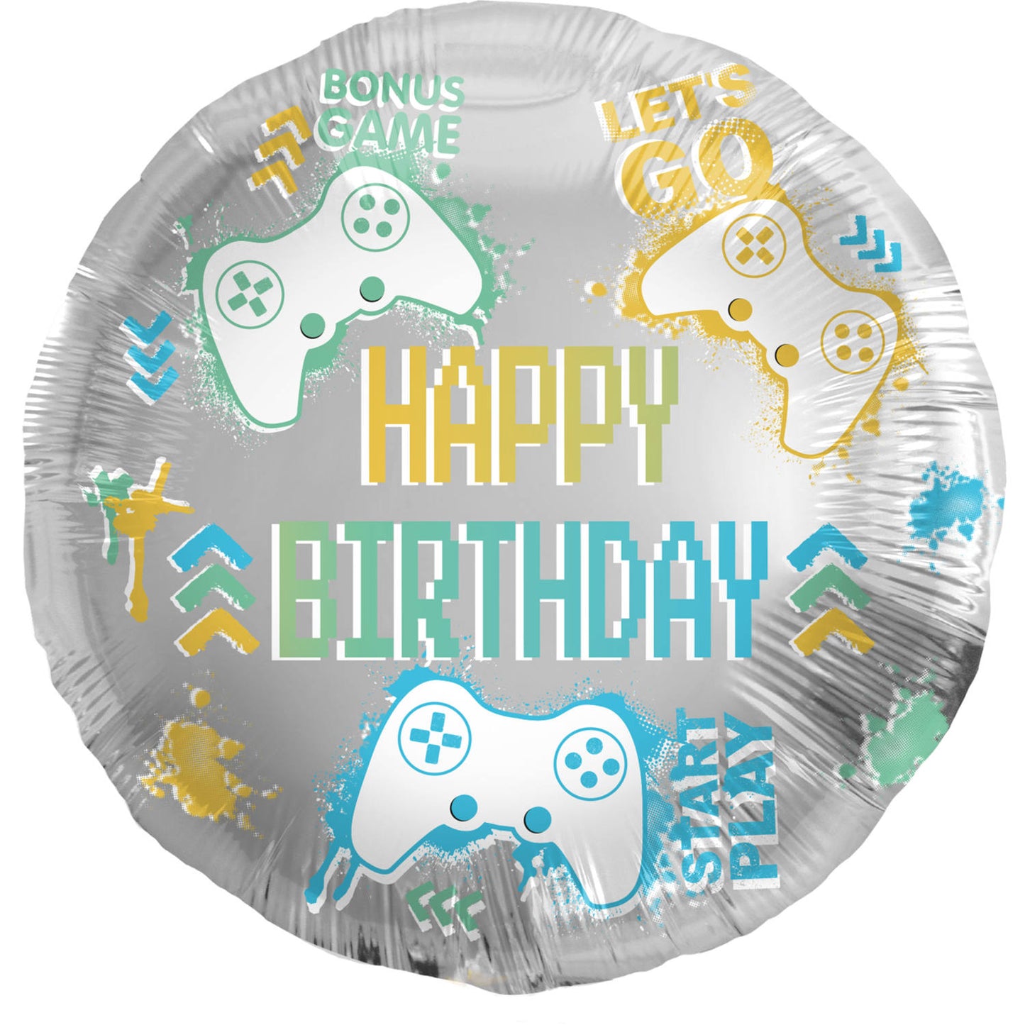 Foil Balloon Birthday Gaming - 45 cm