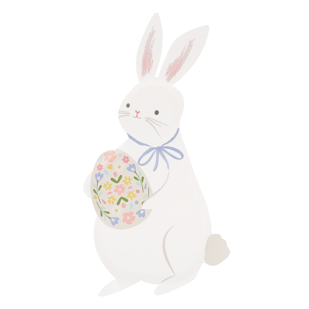 8 Easter bunny shaped plates