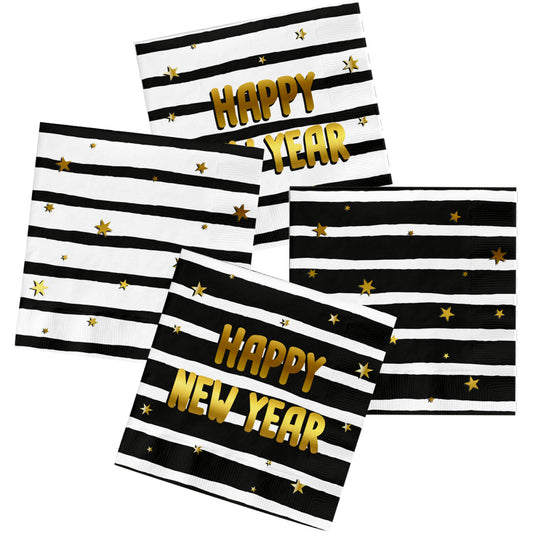 Napkins - BlackGold HNY - 33 x 33 cm - 20 piecs