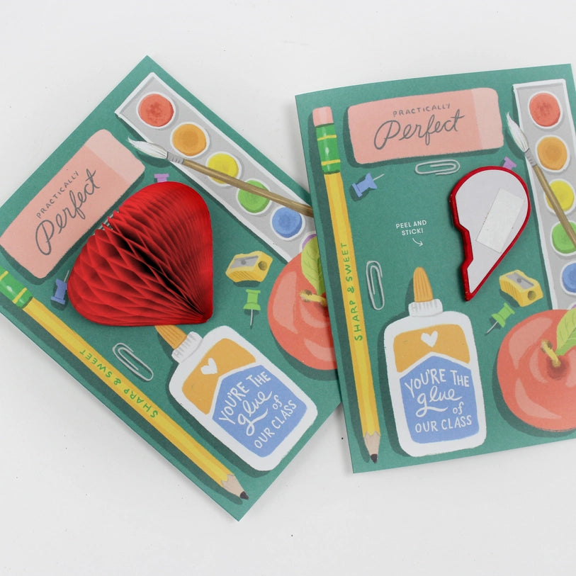 Pop-Up Teacher Supplies - Teacher Card