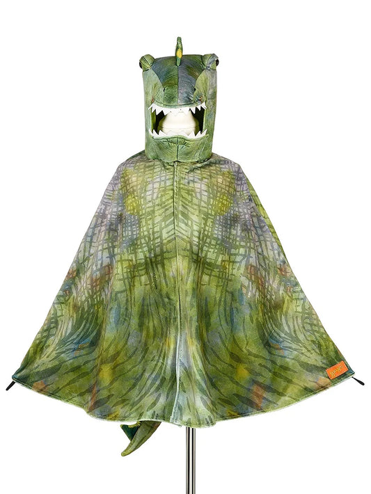 T rex green cape, 4-7 yrs, 104-122 cm