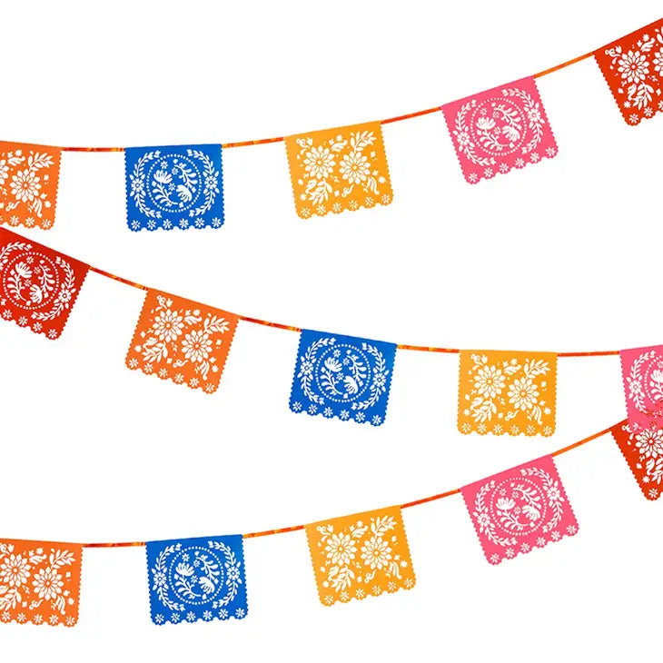 Guirlande de Fanions Papel Picado Mexicain Coloré - 4m