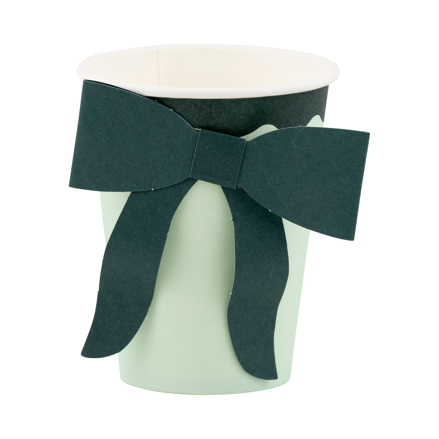 My Mind’s Eye - BOW1108 - Mint and Green Bow Paper Cups