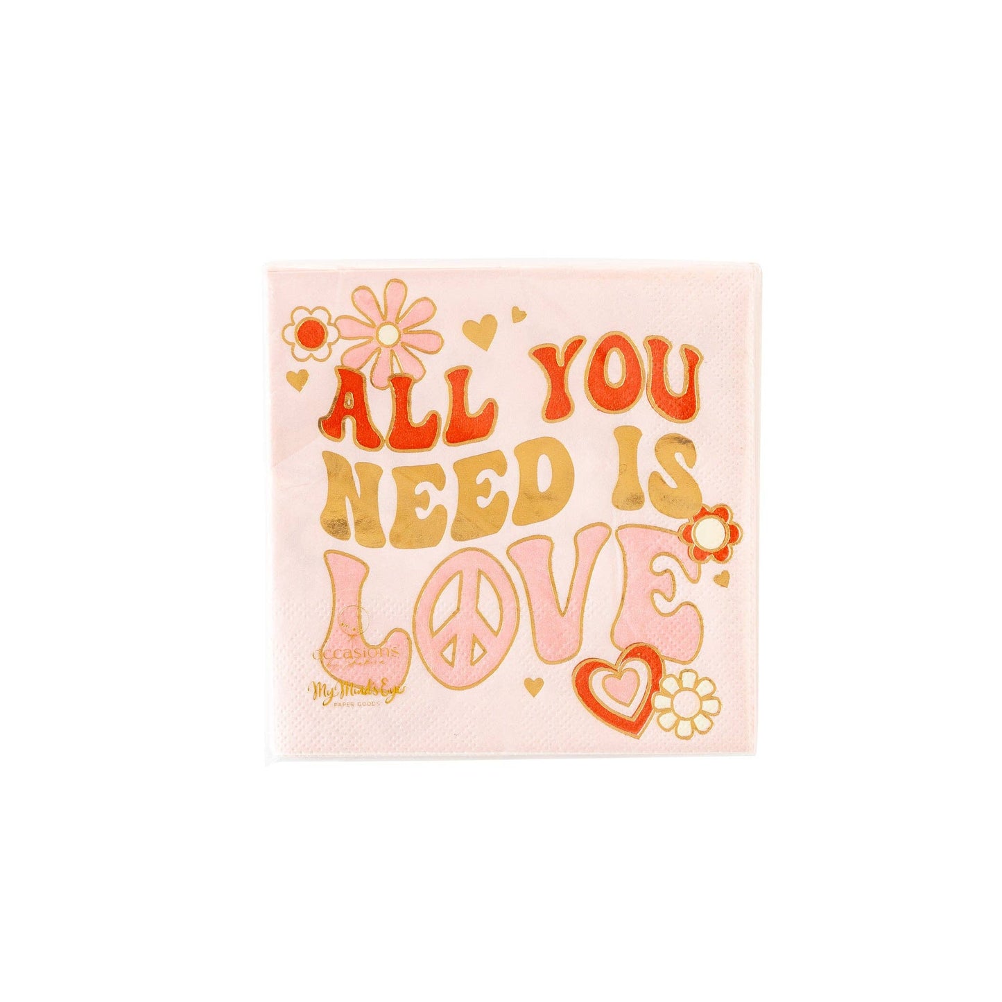 My Mind’s Eye - LUV1039 - Occasions by Shakira - All you Need is Love Napkin