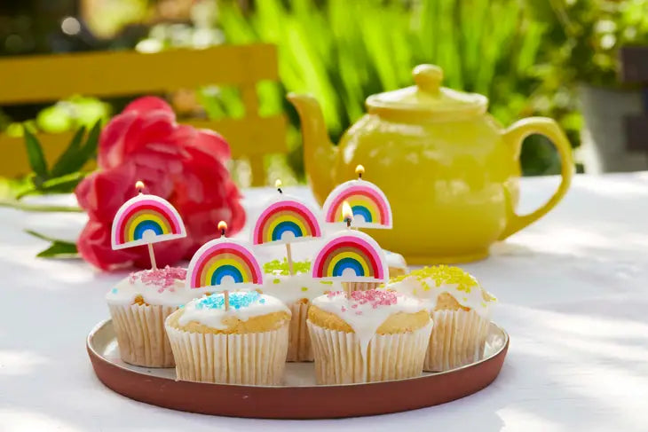 Rainbow Shaped Candles - 5 Pack