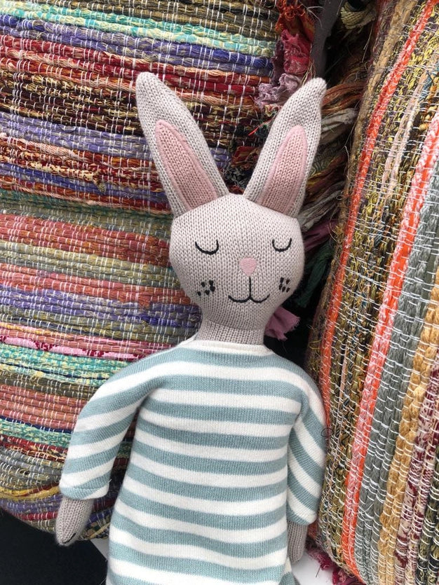 Organic Cotton Knitted Bunny Doll