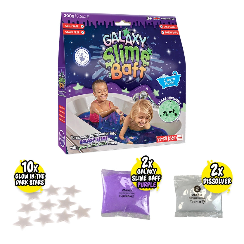 Young Explorer Galaxy Slime Baff Kids Sensory Bath Toy