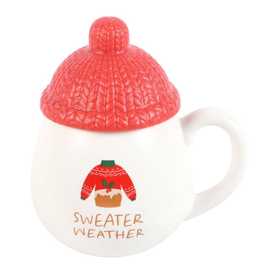 Something Different Wholesale - Sweater Weather Lidded Christmas Mug