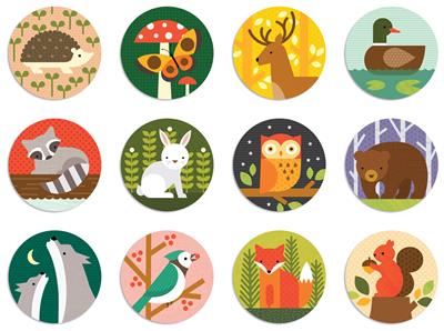 Matching Game - Forest Animals