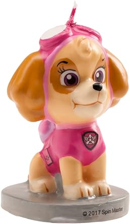 Birthday Candle Skye Paw Patrol, Pink, 7 Cm (346181)