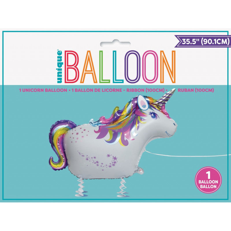 Balloon walking unicorn foil 90 cm