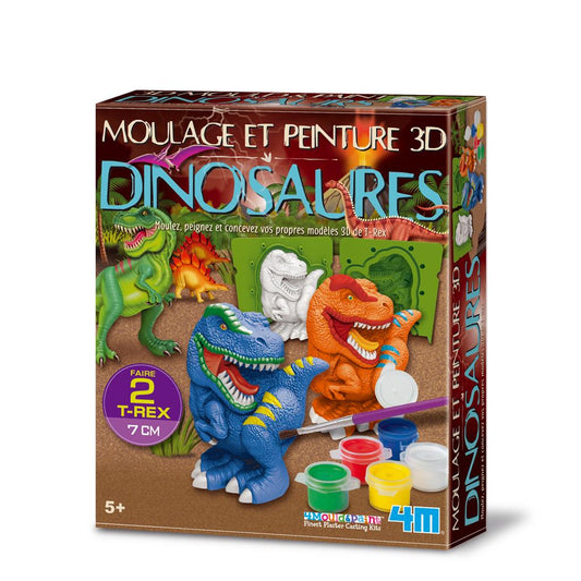 MOULD AND PAINT 3D DINOSAUR - FRENCH