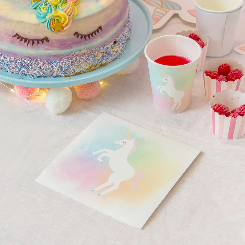 Pastel Unicorn Napkins - 20 Pack