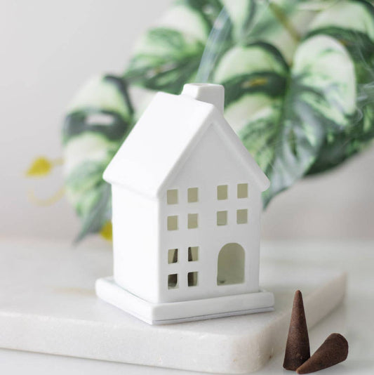 White House Incense Cone Holder