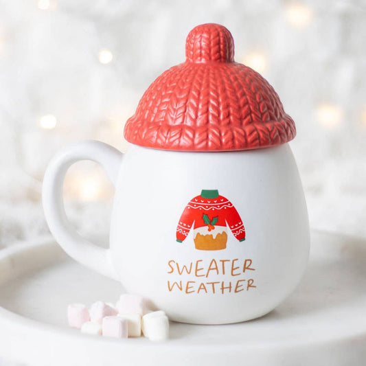 Something Different Wholesale - Sweater Weather Lidded Christmas Mug