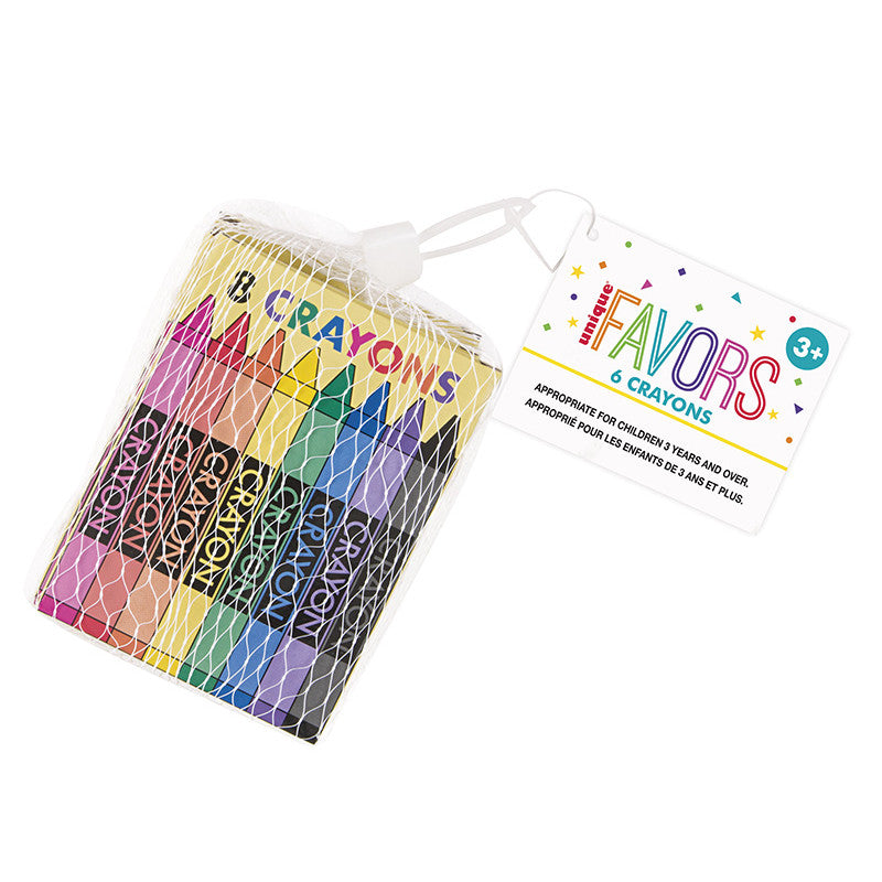 Set of 6 Brillant colors crayons