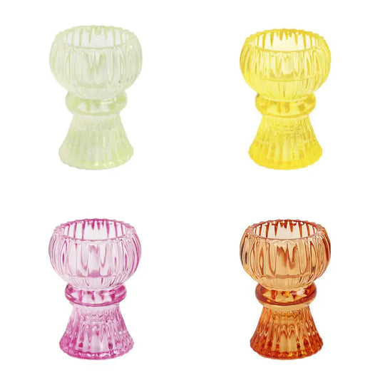 Small Glass Candle Holders - Summer Starter