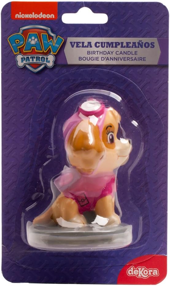 Birthday Candle Skye Paw Patrol, Pink, 7 Cm (346181)