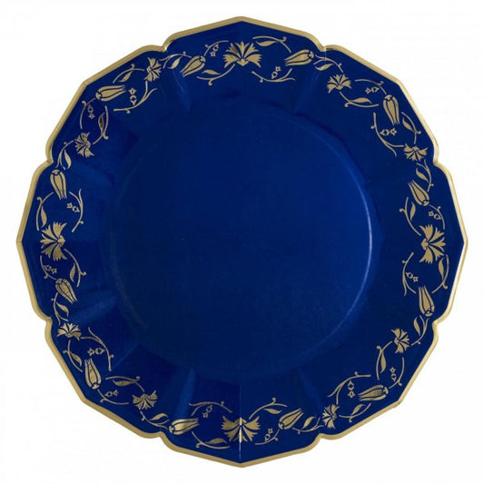 Iznik Floral Cobalt Dinner Platesu