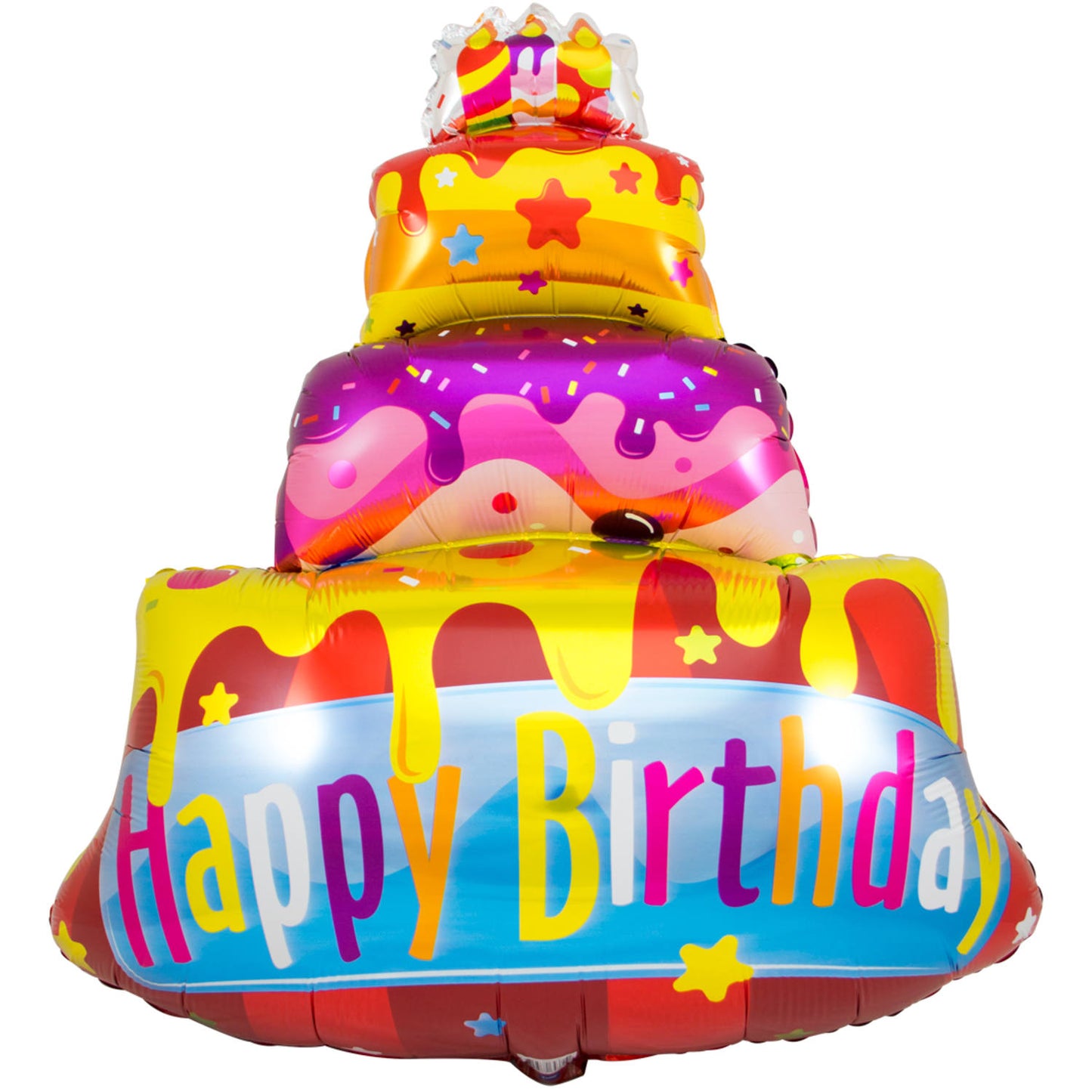 Happy Birthday Cake Foil Balloon - 67x73 cm