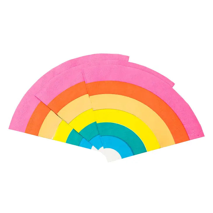 Rainbow Shaped Napkins - 16 Pack