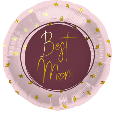 Foil Balloon Best Mum Pink - 45 cm