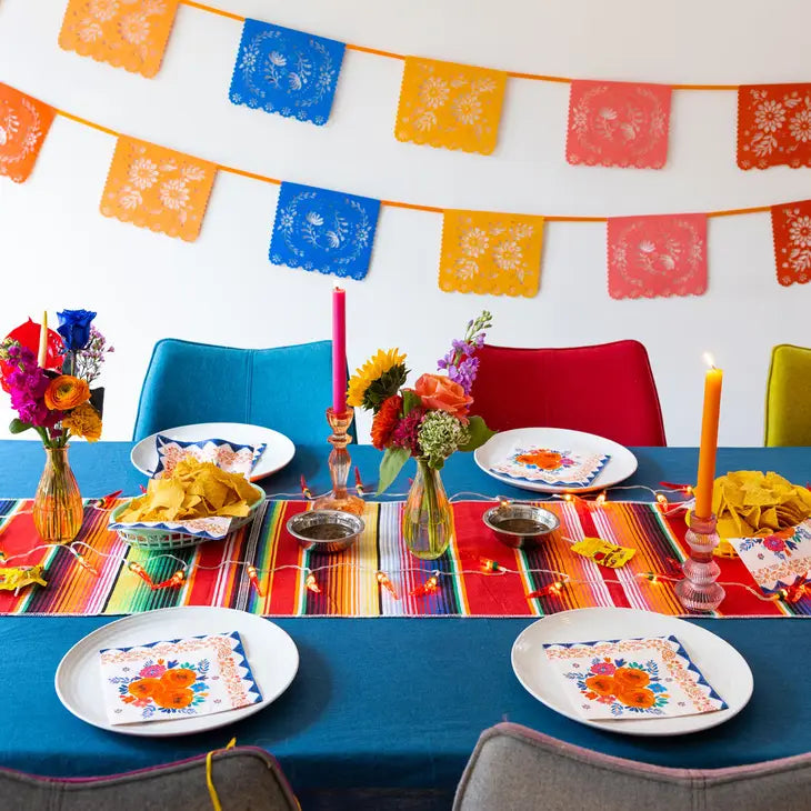 Guirlande de Fanions Papel Picado Mexicain Coloré - 4m