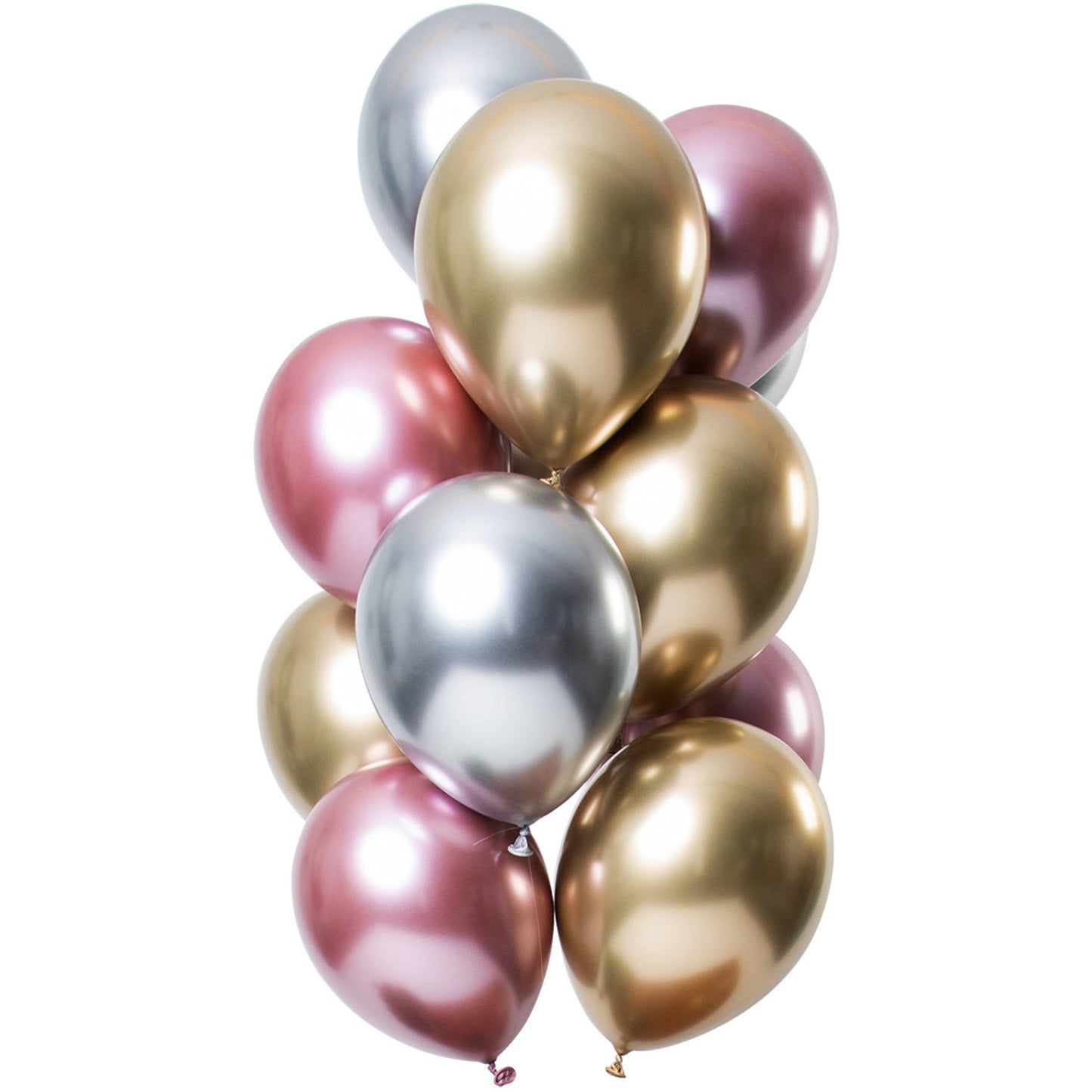 Ballons Effet Miroir Morganite 33cm - 12 pièces 