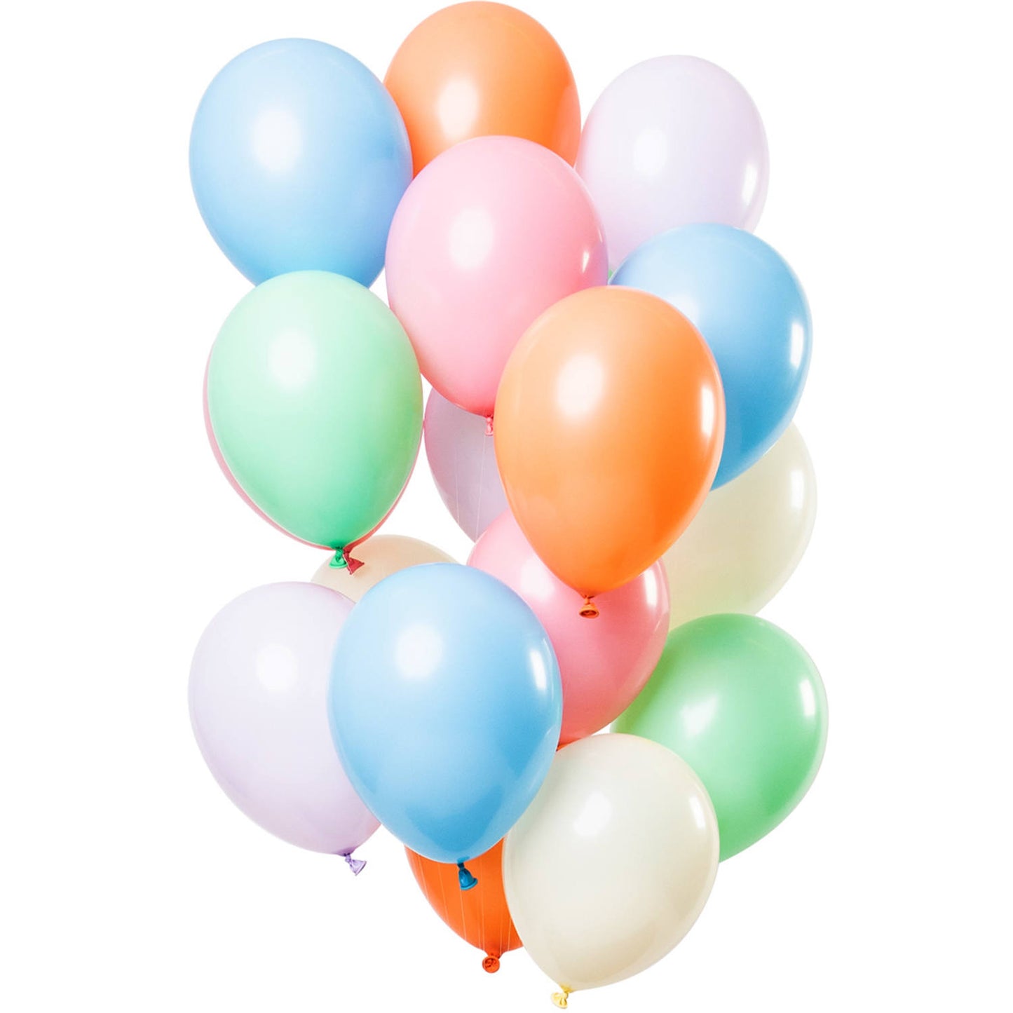 Balloons various colours Pastel 33cm - 15 pieces