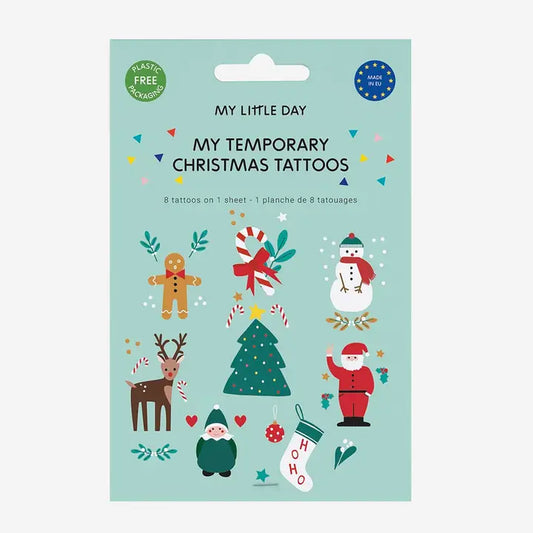 Set of 8 Christmas Tattoos