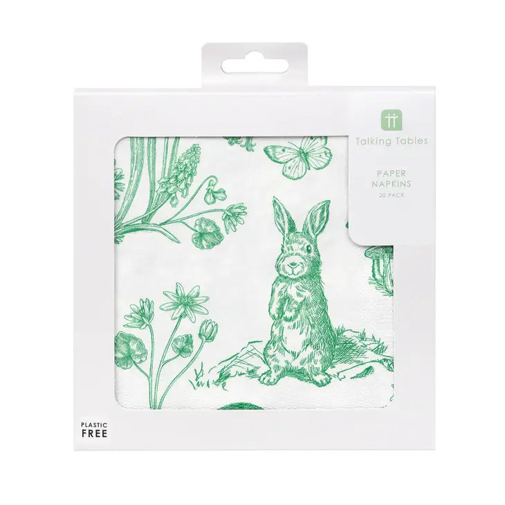 Pierre Easter Rabbit Paper Napkins - 20 Pack