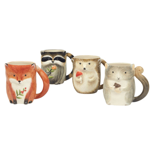 Woodland Critters Fall 3-D Mugs 16 oz.  Sell by unit