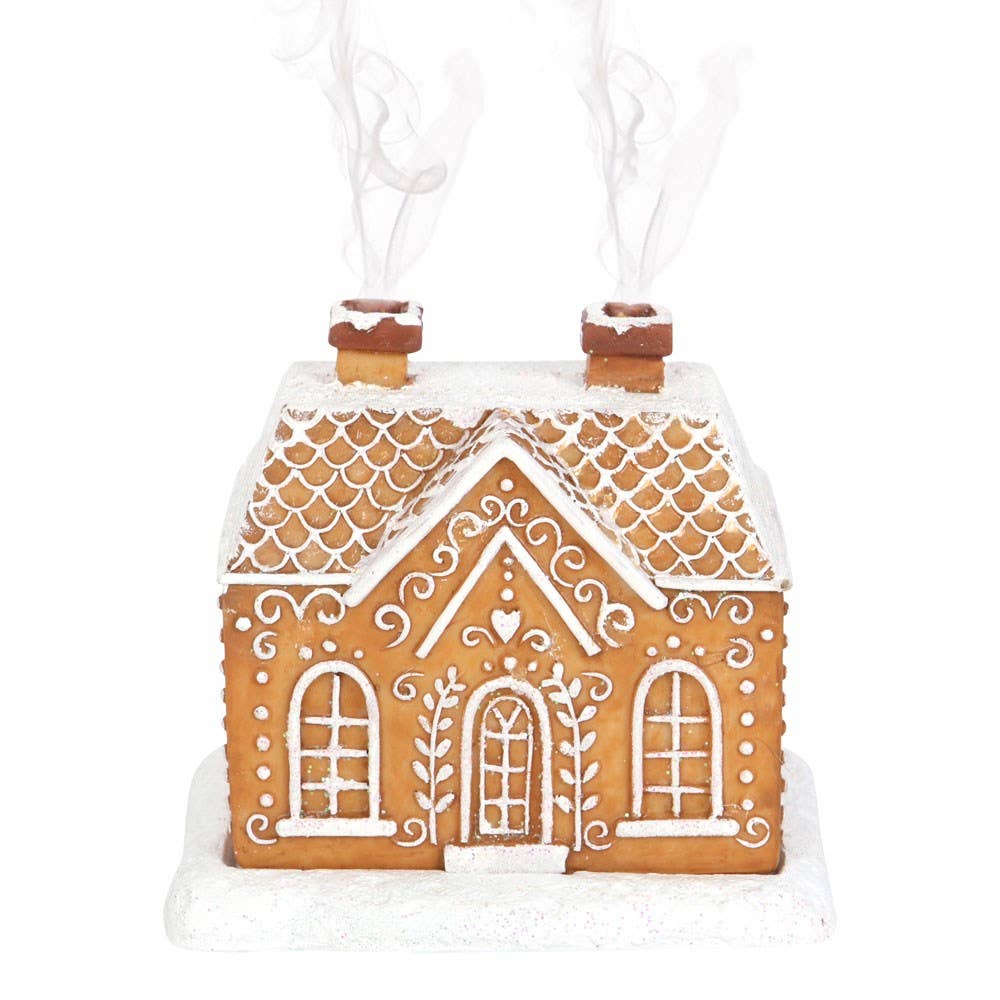 Something Different Wholesale - Christmas Gingerbread House Incense Cone Burner