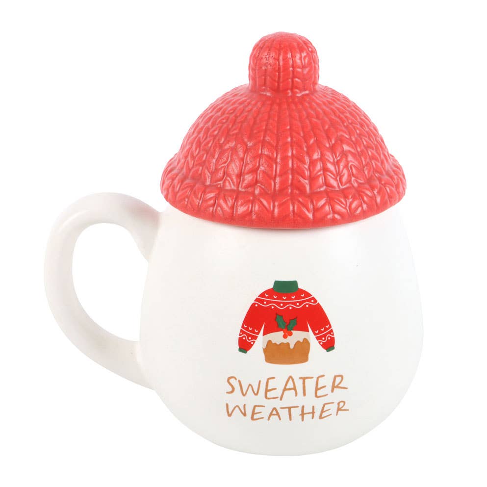 Something Different Wholesale - Sweater Weather Lidded Christmas Mug