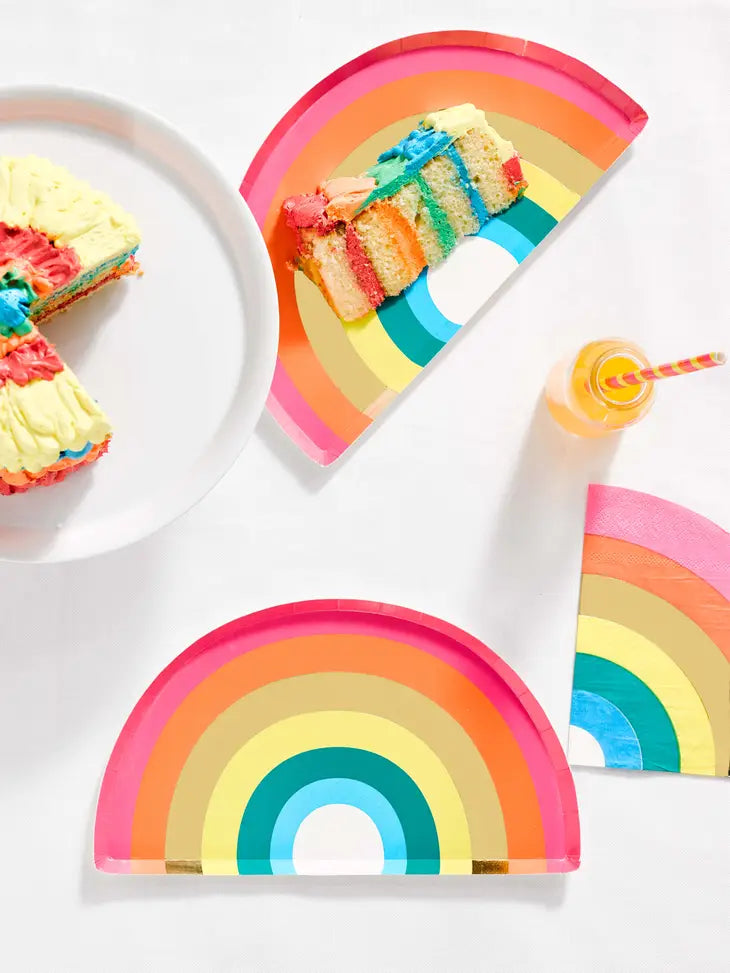 Rainbow Shaped Napkins - 16 Pack