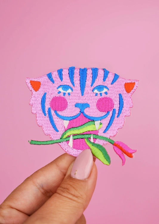 Tiger Pink Limistic Iron-On Patch