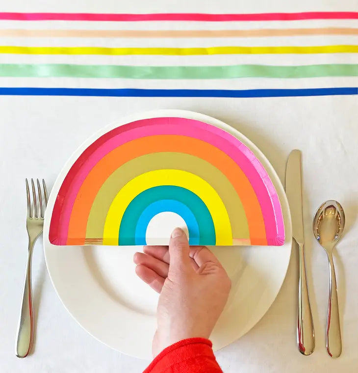 Rainbow Shaped Plates - 16 Pack