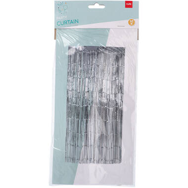 Door Curtain Foil Silver - 2x1 meters