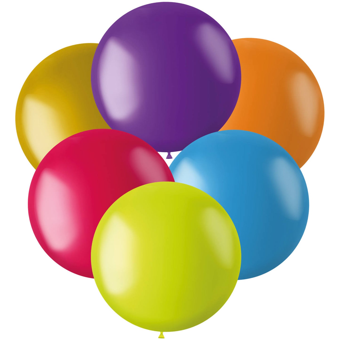 Ballons Color Pop Multi Couleurs 48cm - 6 pièces