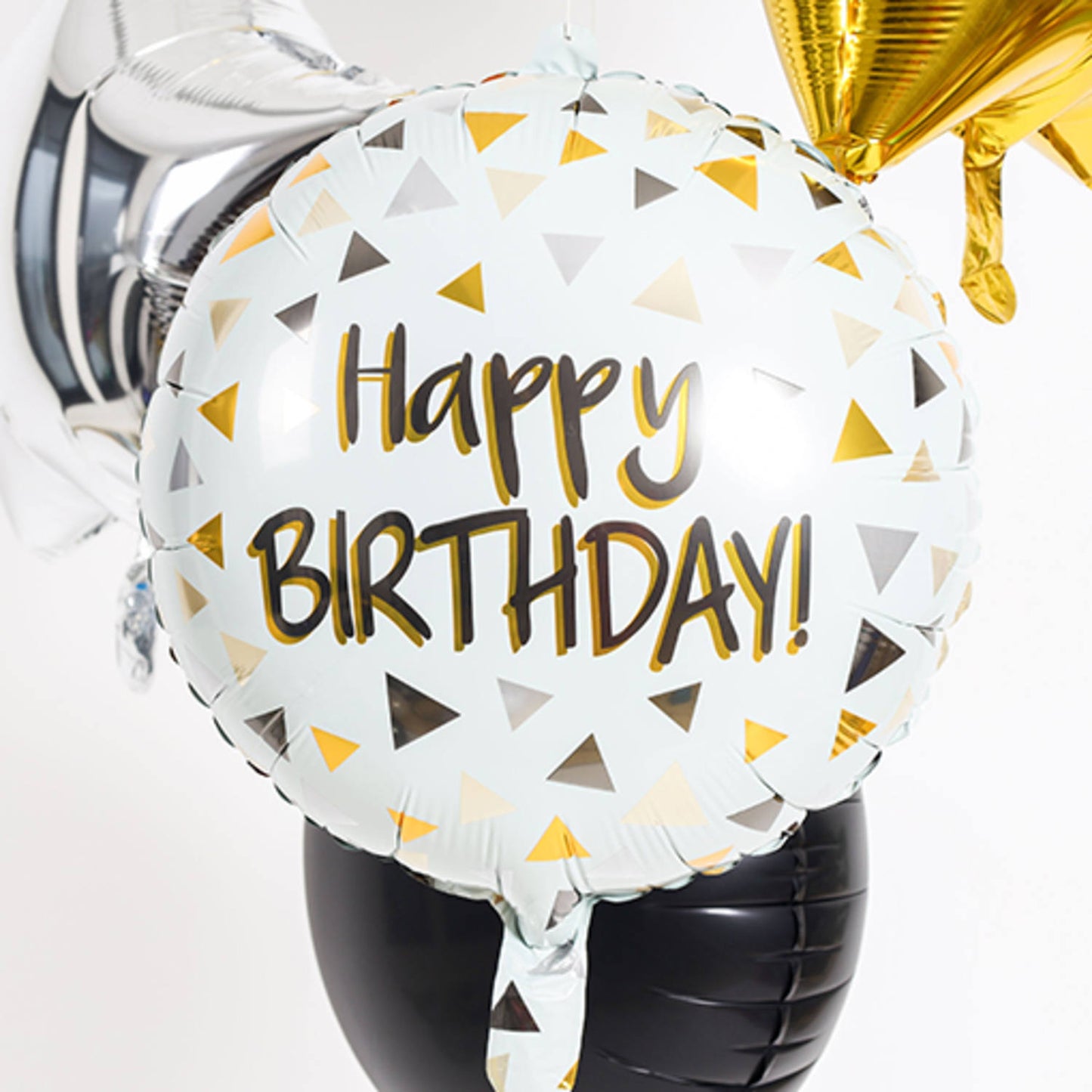 Foil Balloon Birthday Triangles - 45 cm