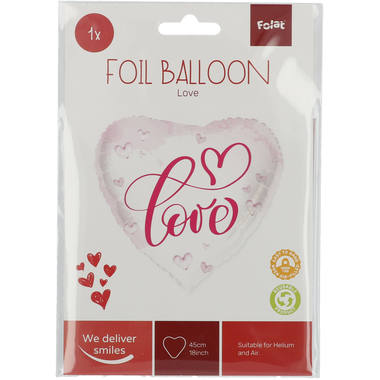 Foil Balloon Heart-shaped Love - 45 cm