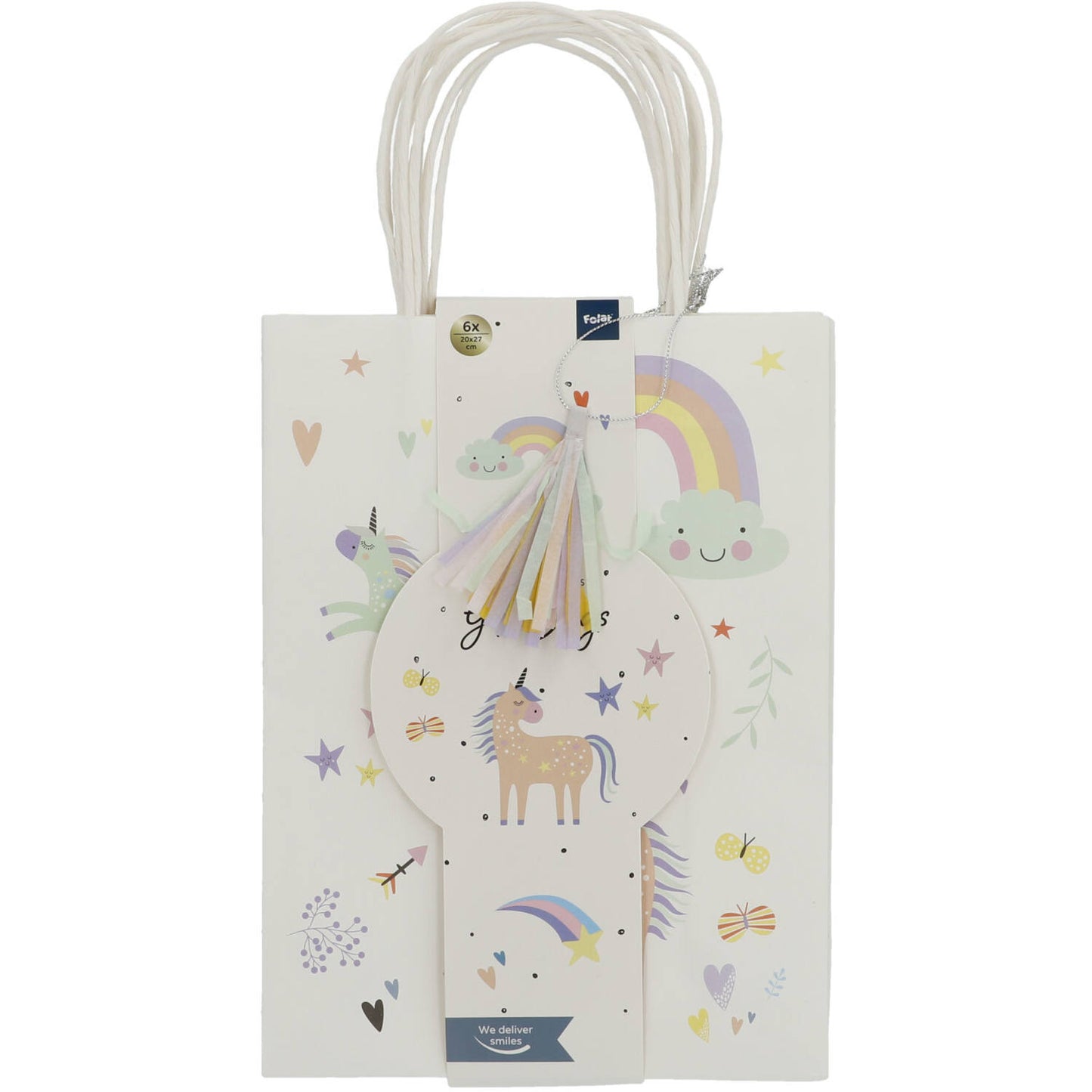 Gift Bags Unicorns & Rainbows - 6 pieces