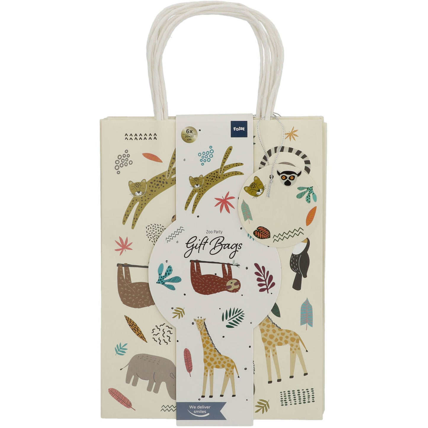 Gift Bags Zoo Party - 6 pieces