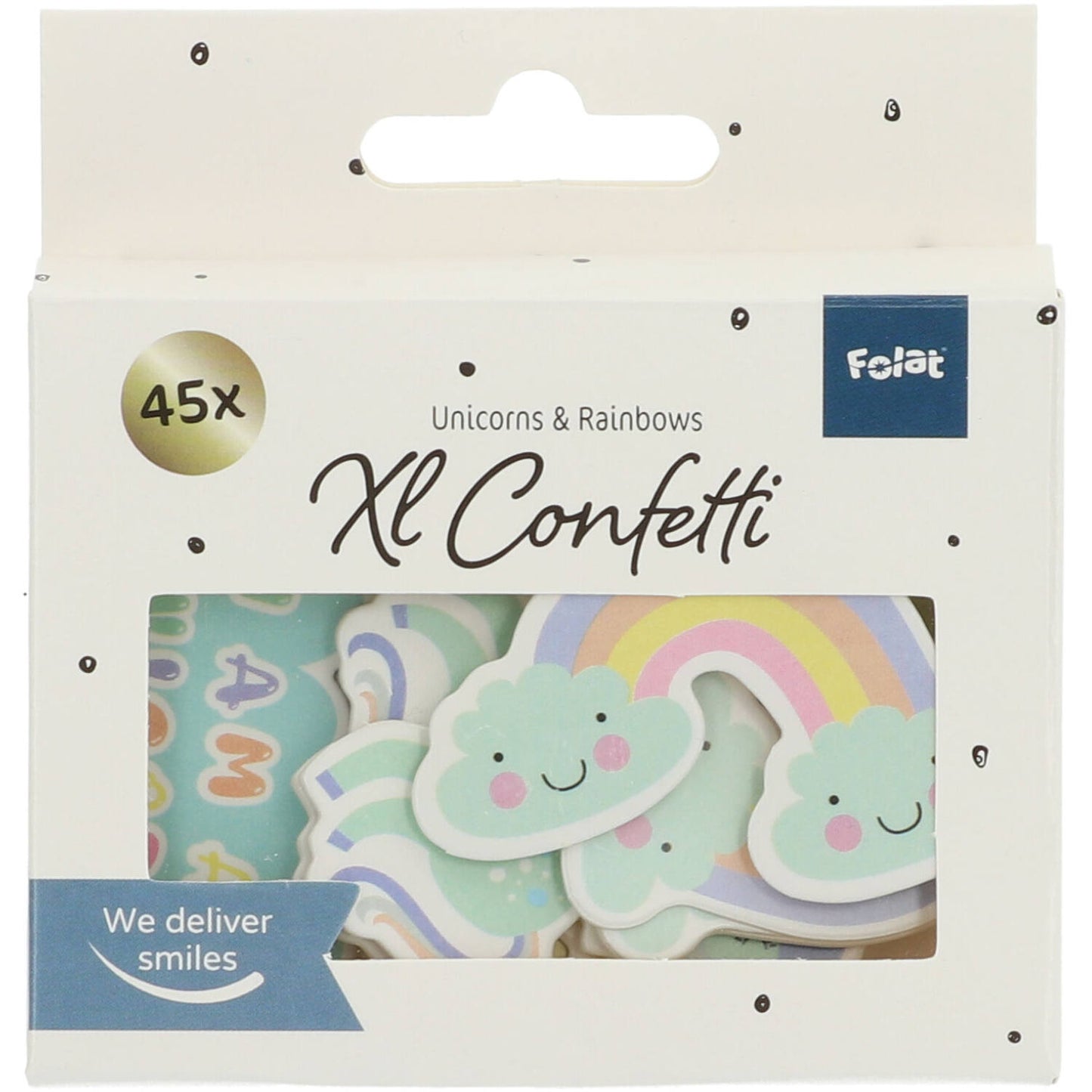 Table confetti XL Unicorns & Rainbows - 45 pieces