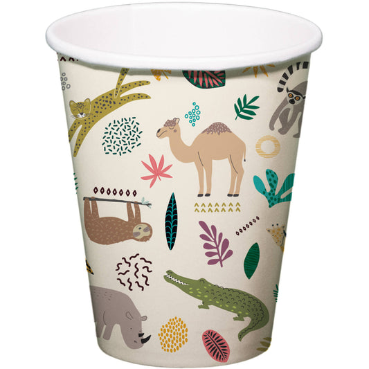 Disposable Cups Zoo Party 250ml - 6 pieces