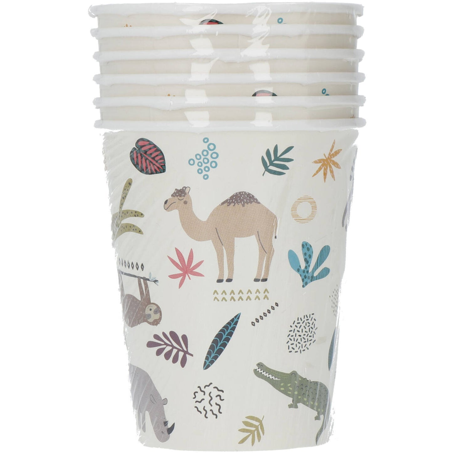 Disposable Cups Zoo Party 250ml - 6 pieces