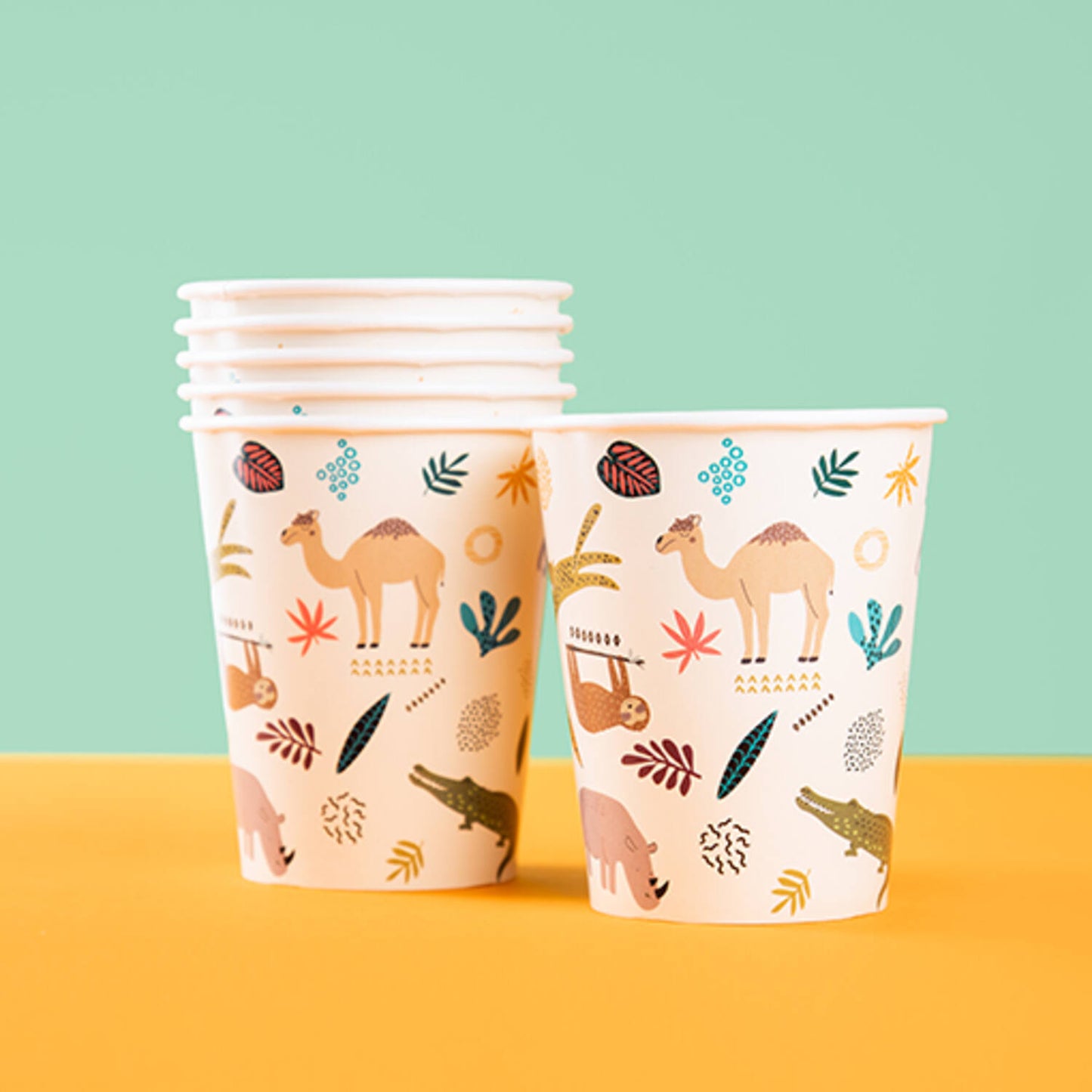 Disposable Cups Zoo Party 250ml - 6 pieces