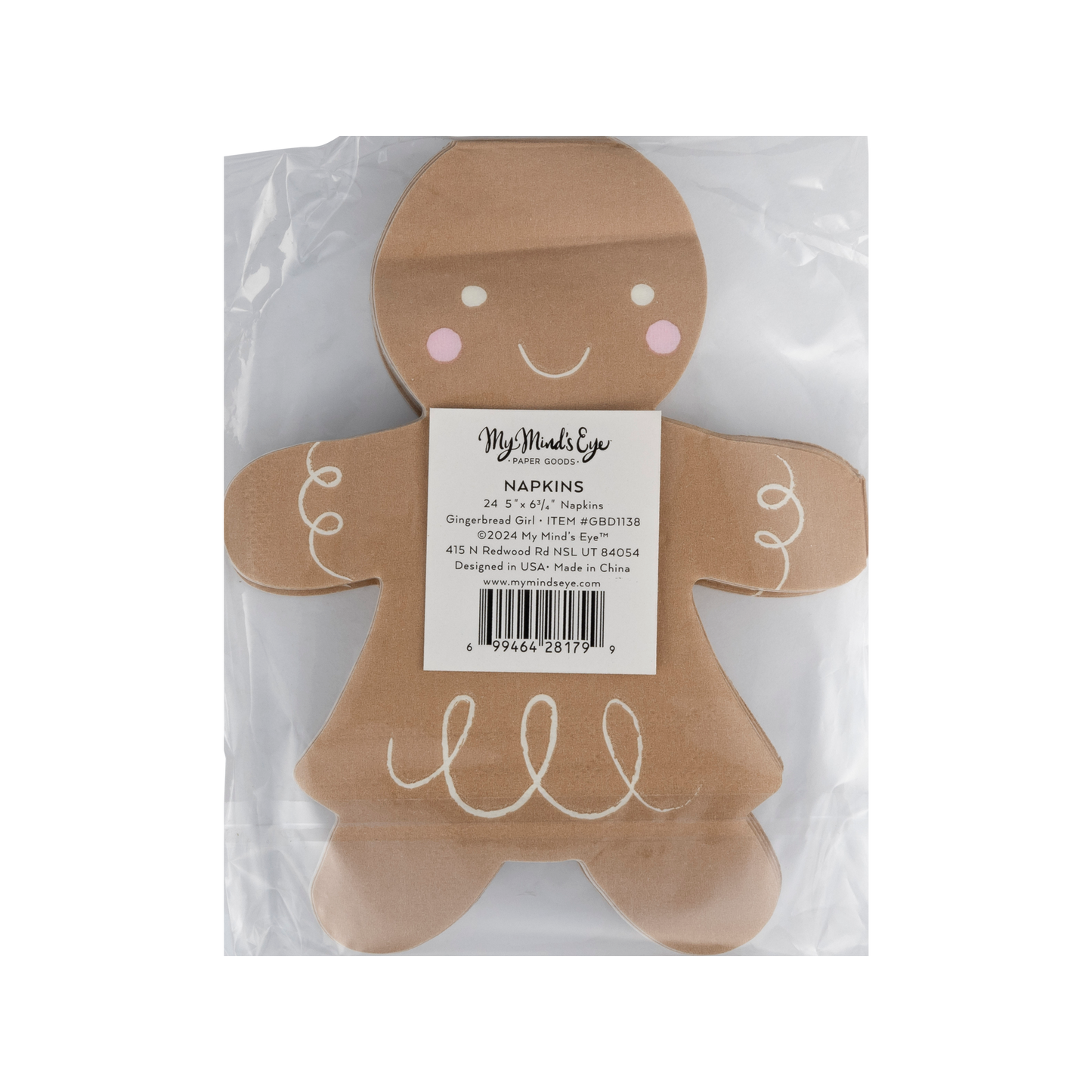 My Mind’s Eye - GBD1138 - Gingerbread Girl 5x6 Napkin