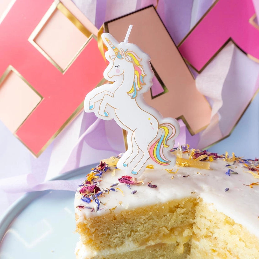 Unicorn Birthday Candle