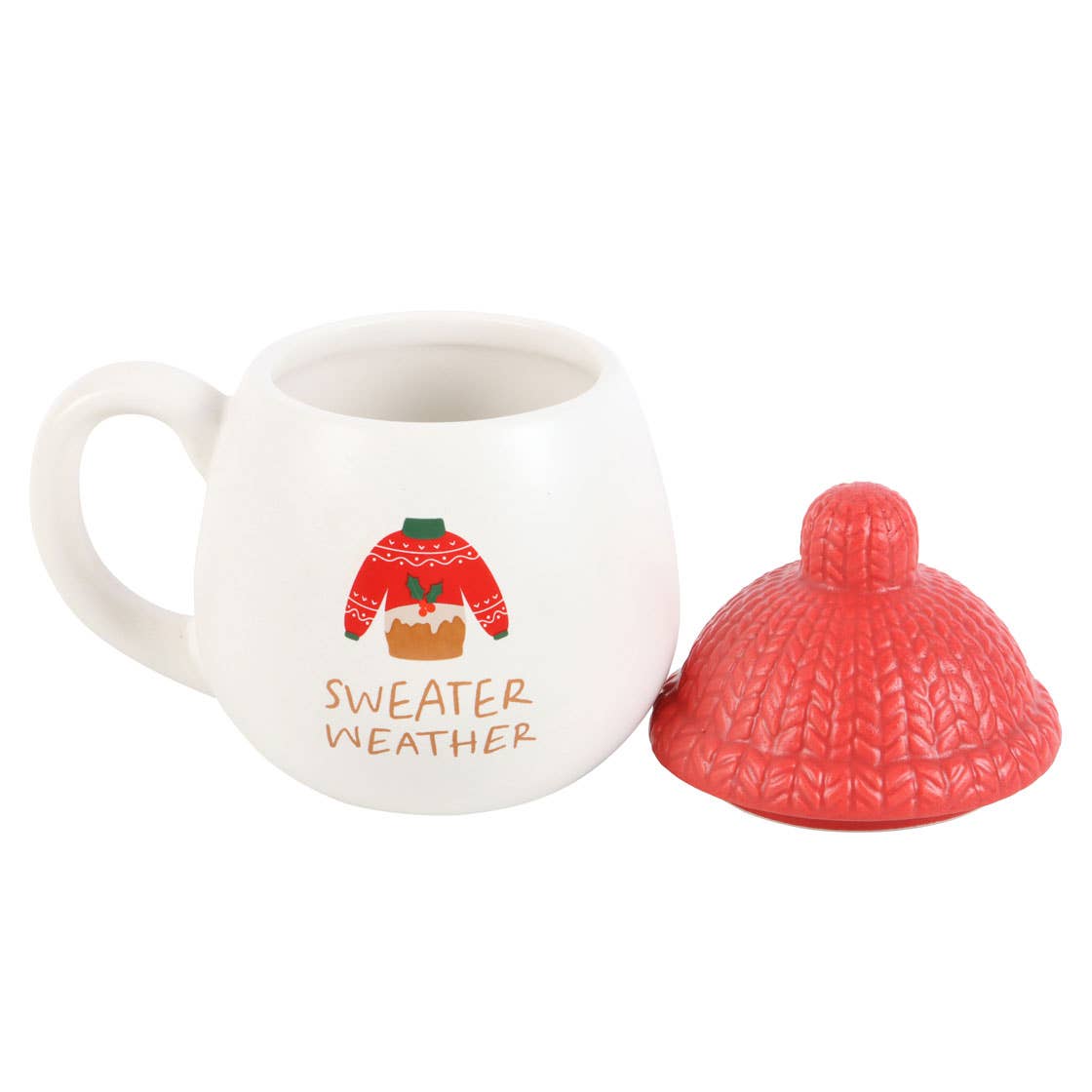 Something Different Wholesale - Sweater Weather Lidded Christmas Mug